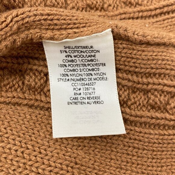 Alice and Olivia Kitty Bow Front Sweater Brown Dress XS - Picture 9 of 9